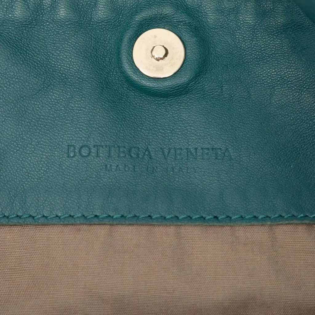 Bottega Veneta Intrecciato Trimmed Nappa Hobo Blue Leather Good - Box View