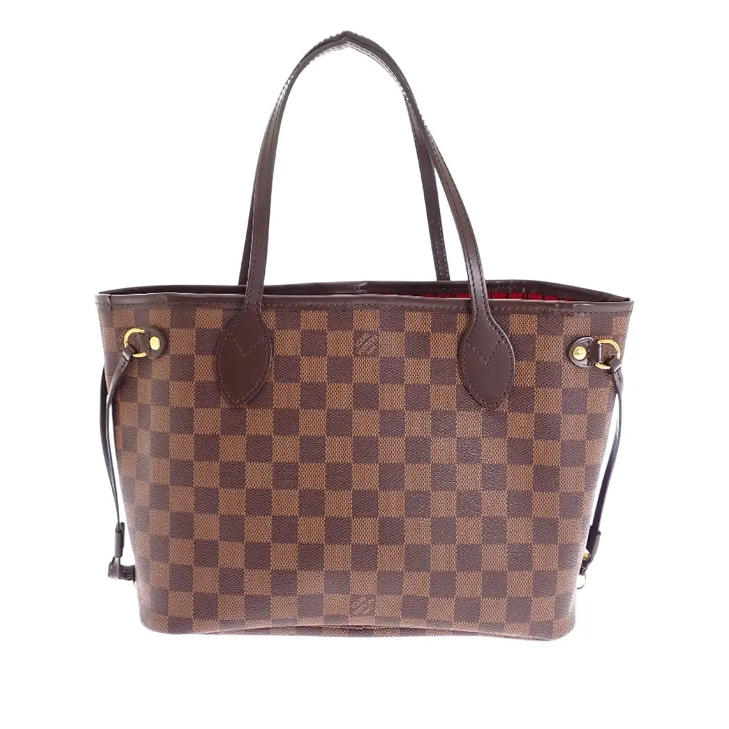 Louis Vuitton Damier Ebene Neverfull PM Brown Canvas Very good - Back View