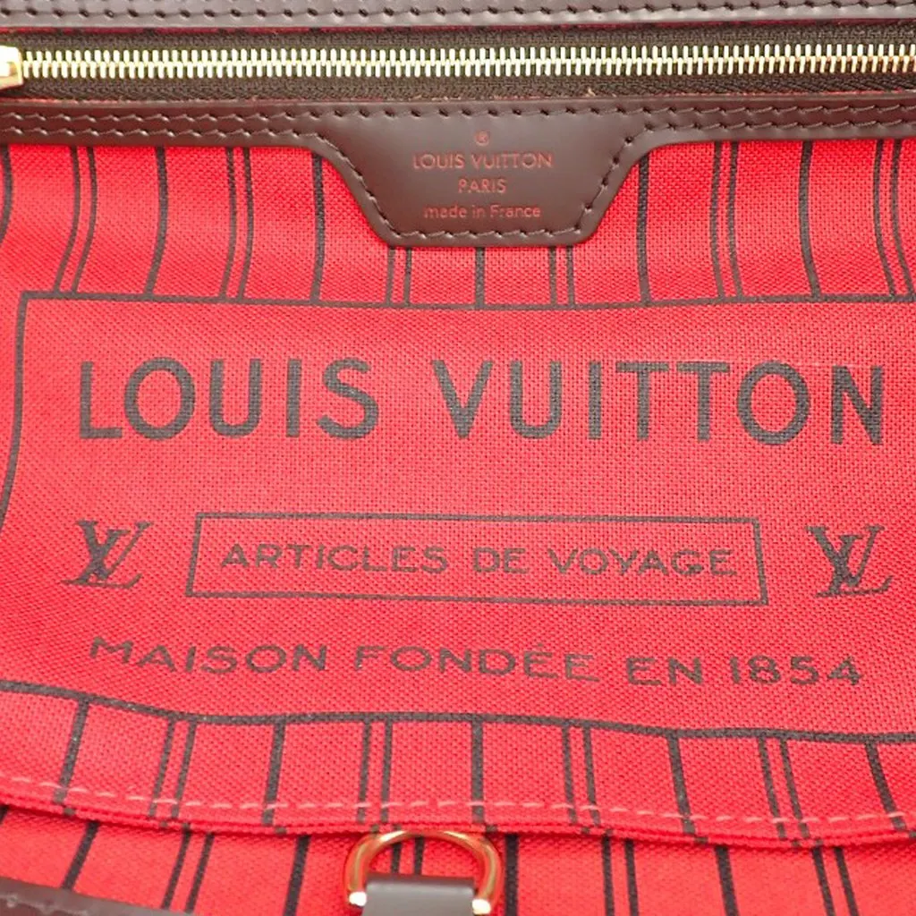 Louis Vuitton Damier Ebene Neverfull PM Brown Canvas Very good - Box View