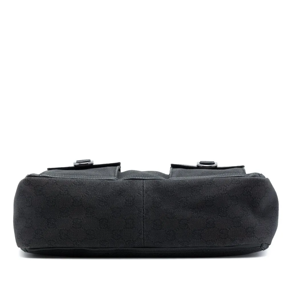 Gucci GG Denim Abbey D Ring Pocket Tote Grey Denim Very good - Inside View