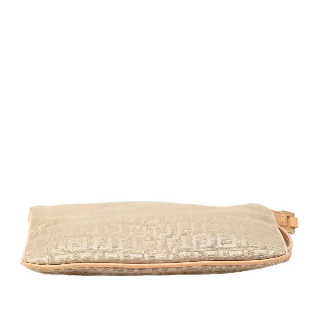 Fendi Zucchino Canvas Crossbody Beige Very good - Inside View