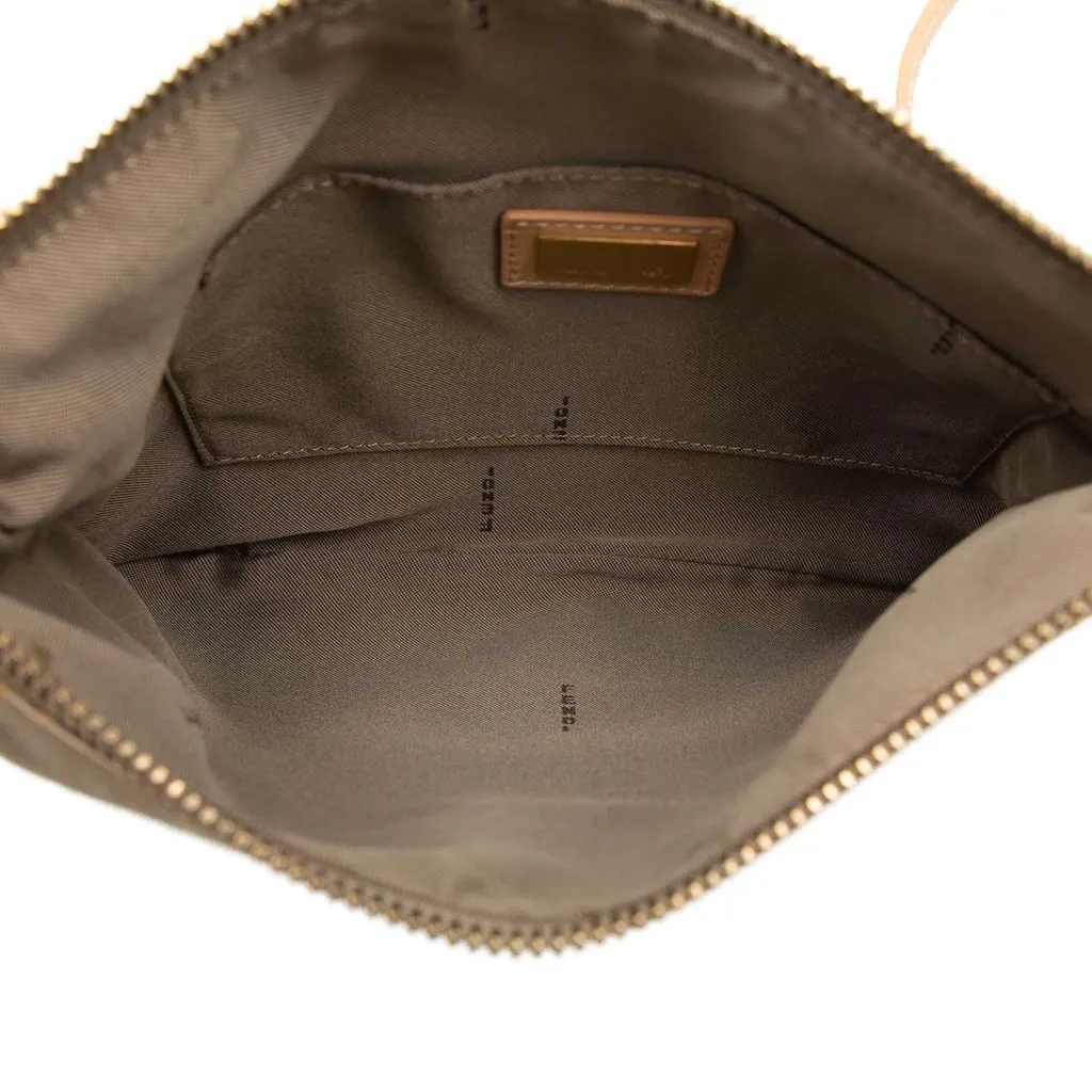 Fendi Zucchino Canvas Crossbody Beige Very good - Model View