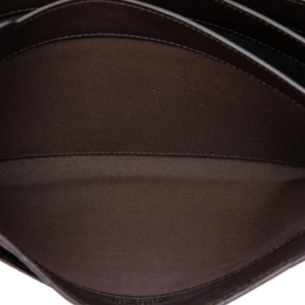 Gucci Guccissima Clutch Brown Leather Very good - Model View