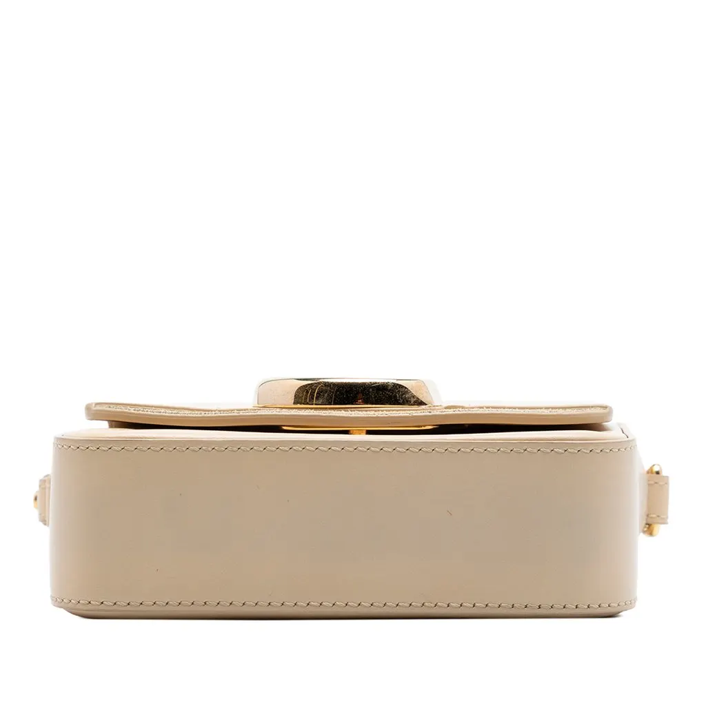 Chloé Mini Calfskin C Satchel Beige Leather Very good - Inside View