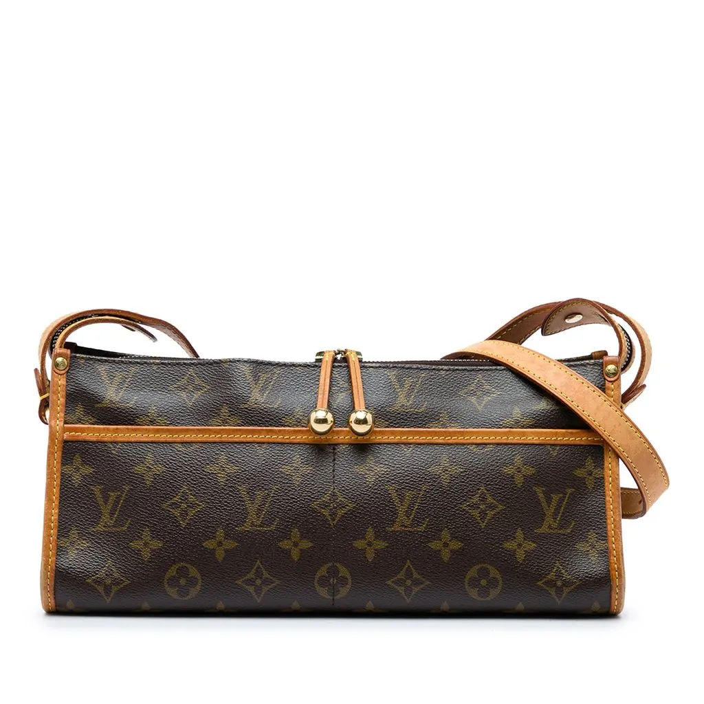 Louis Vuitton Monogram Popincourt Long Brown Canvas Very good - Front View