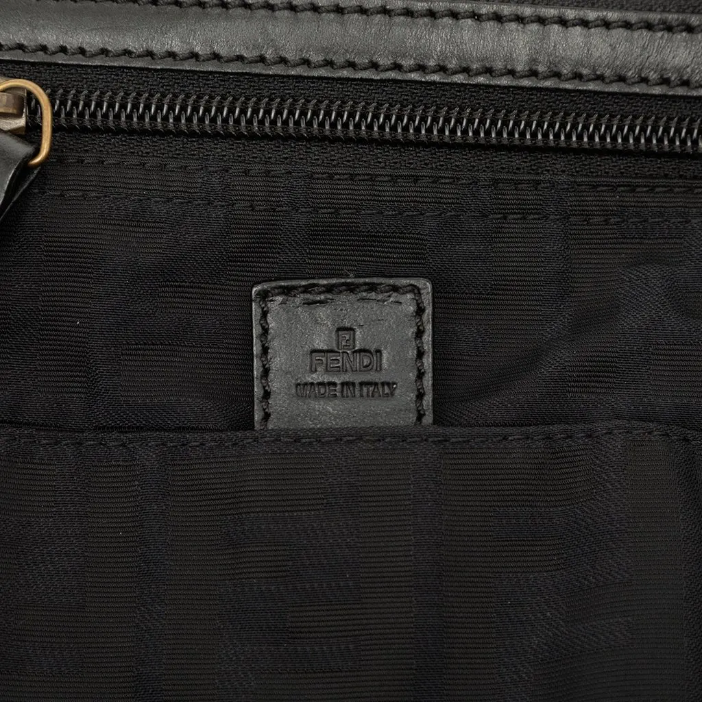 Fendi Zucca Canvas Crossbody Black Very good - Box View