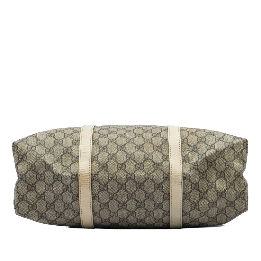 Gucci GG Supreme Joy Vertical Tote Beige Canvas Good - Inside View
