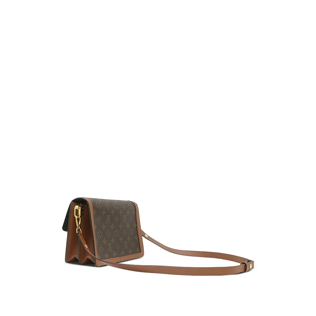 Louis Vuitton Monogram Reverse Dauphine MM Brown Canvas Good - Back View