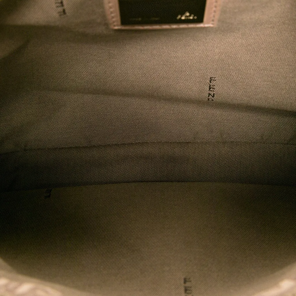 Fendi Zucchino Canvas Shoulder Bag Pink Canvas Very good - Model View