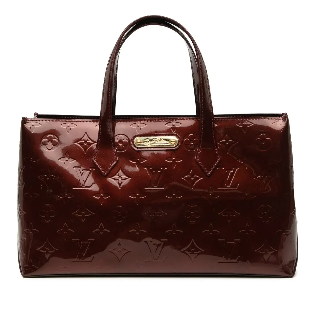 Louis Vuitton Monogram Vernis Wilshire PM Red Leather Very good - Front View