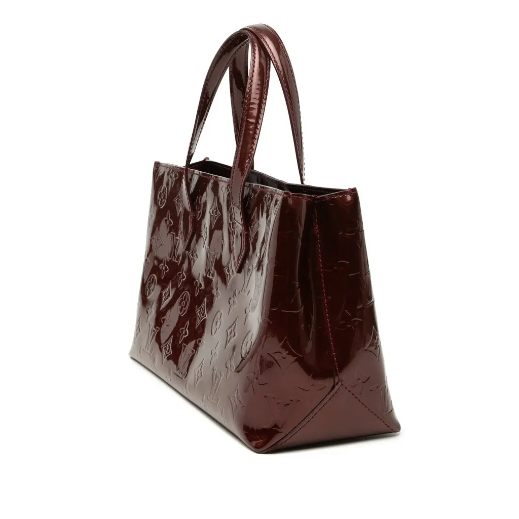 Louis Vuitton Monogram Vernis Wilshire PM Red Leather Very good - Back View