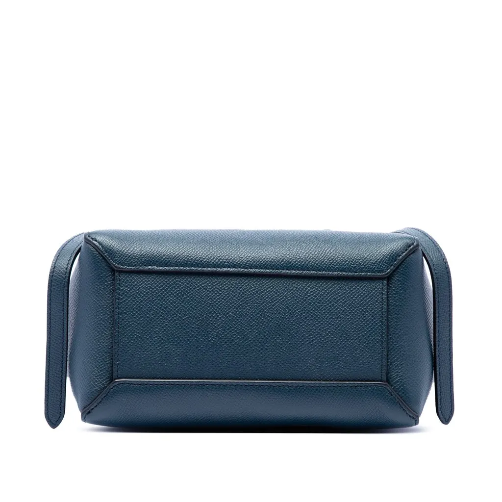 Celine Nano Grained Calfskin Belt Bag Blue Leather Very good - Inside View