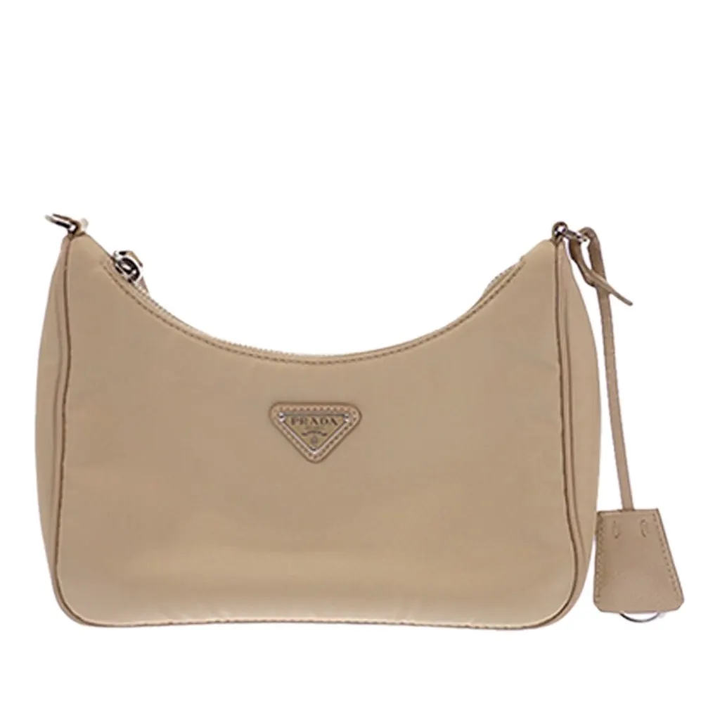 Prada Re Nylon Re Edition 2005 Satchel Beige Polyamide Very good - Front View