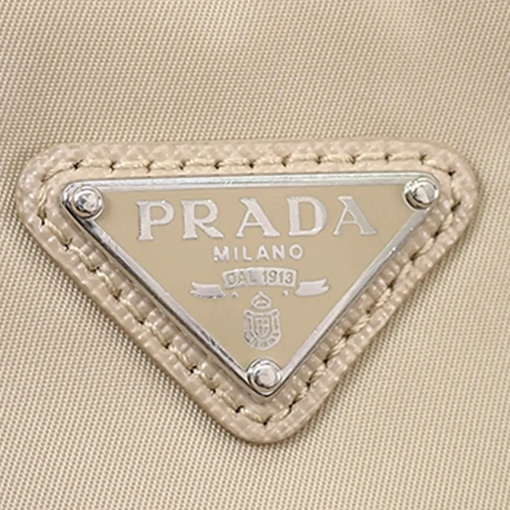 Prada Re Nylon Re Edition 2005 Satchel Beige Polyamide Very good - Box View