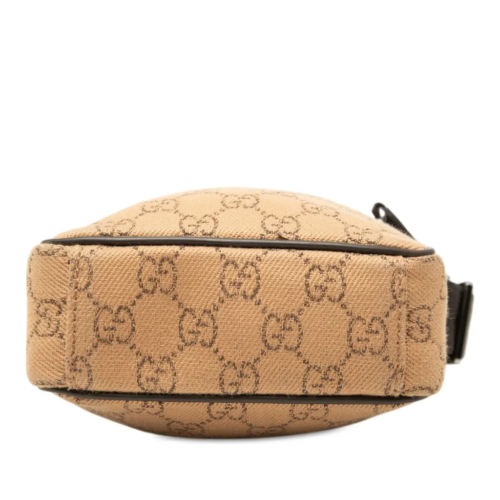 Gucci GG Canvas Crossbody Brown Canvas Good - Inside View