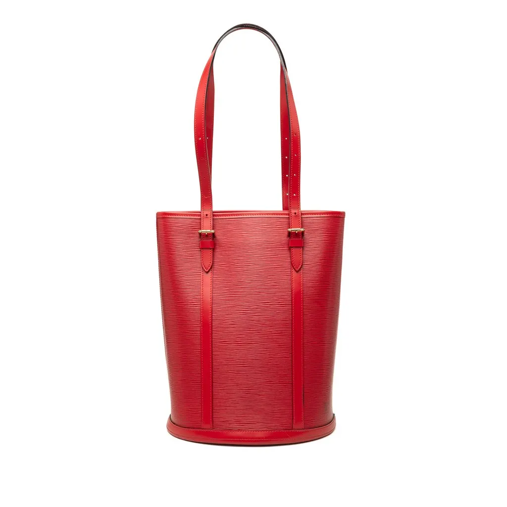 Louis Vuitton Epi Bucket GM Red Leather Very good - Front View