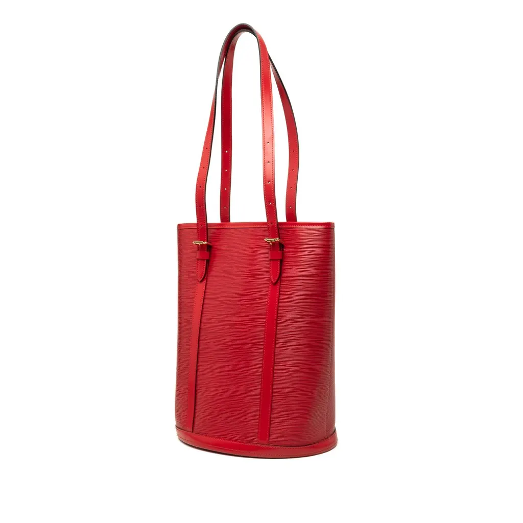 Louis Vuitton Epi Bucket GM Red Leather Very good - Back View
