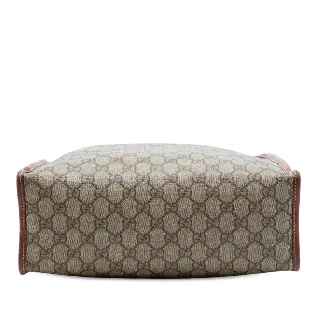 Gucci GG Supreme Web Tote Beige Canvas Very good - Inside View