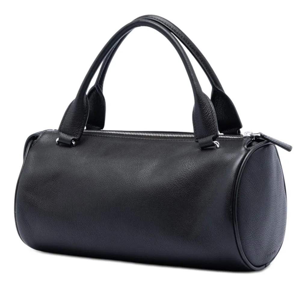 The Row Leather Edith Handbag Black Leather Very good - Back View