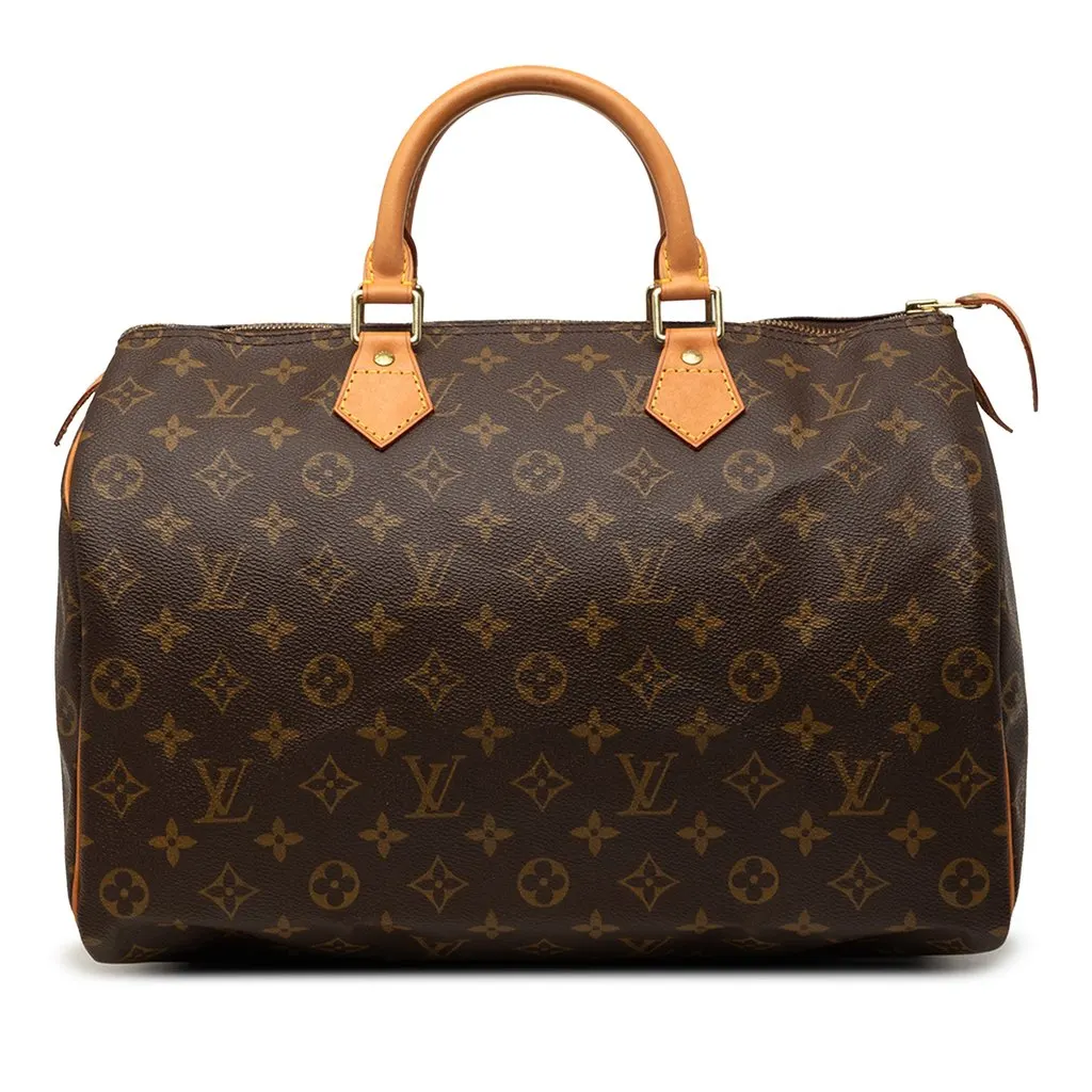 Louis Vuitton Monogram Speedy 35 Brown Very good - Front View