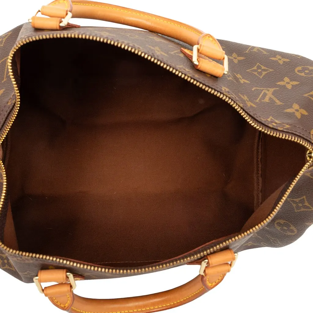 Louis Vuitton Monogram Speedy 35 Brown Very good - Model View