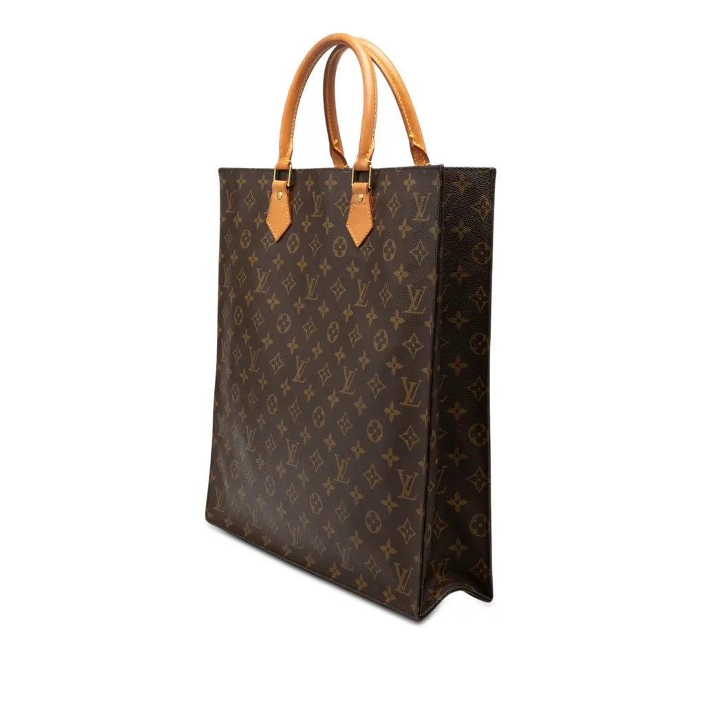 Louis Vuitton Monogram Sac Plat Brown Very good - Back View