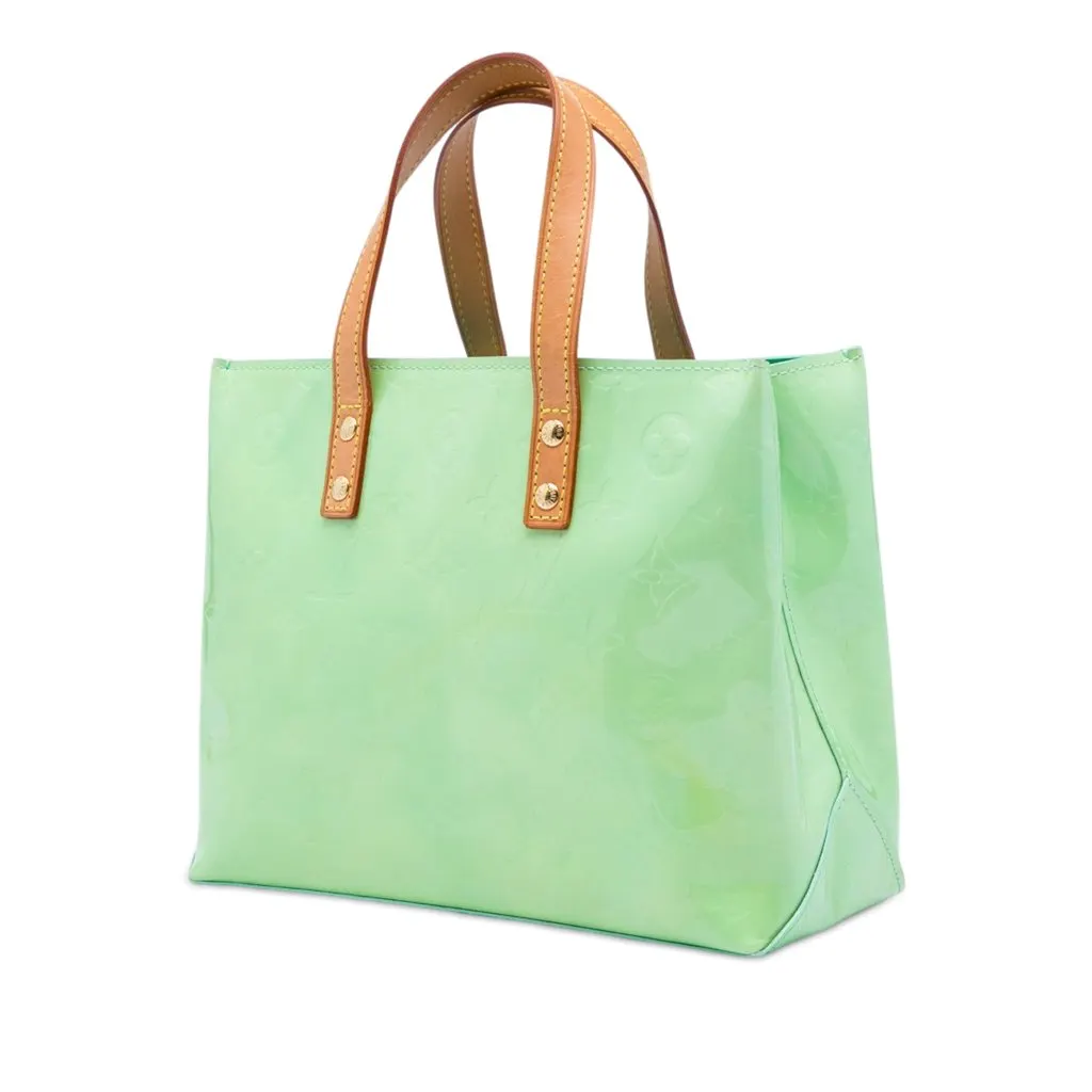 Louis Vuitton Monogram Vernis Reade PM Green Leather Very good - Back View