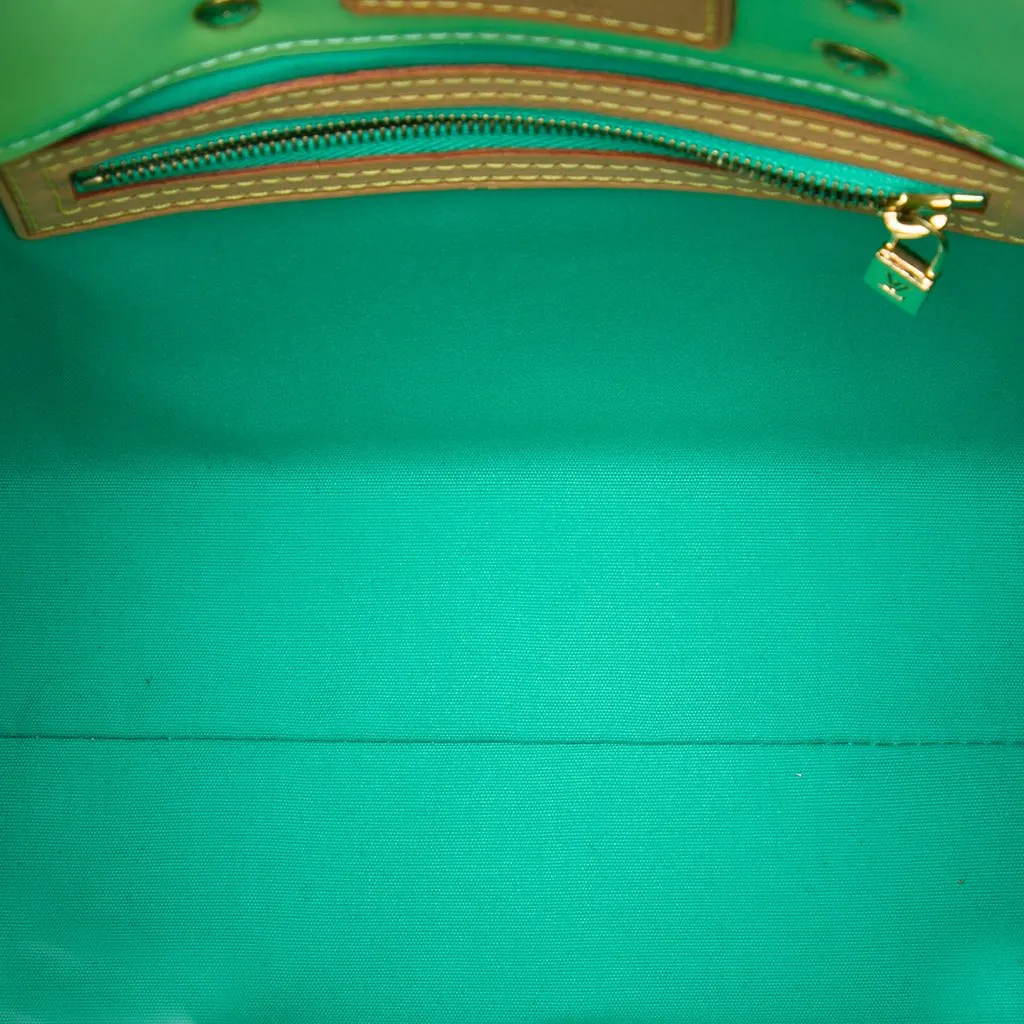 Louis Vuitton Monogram Vernis Reade PM Green Leather Very good - Model View
