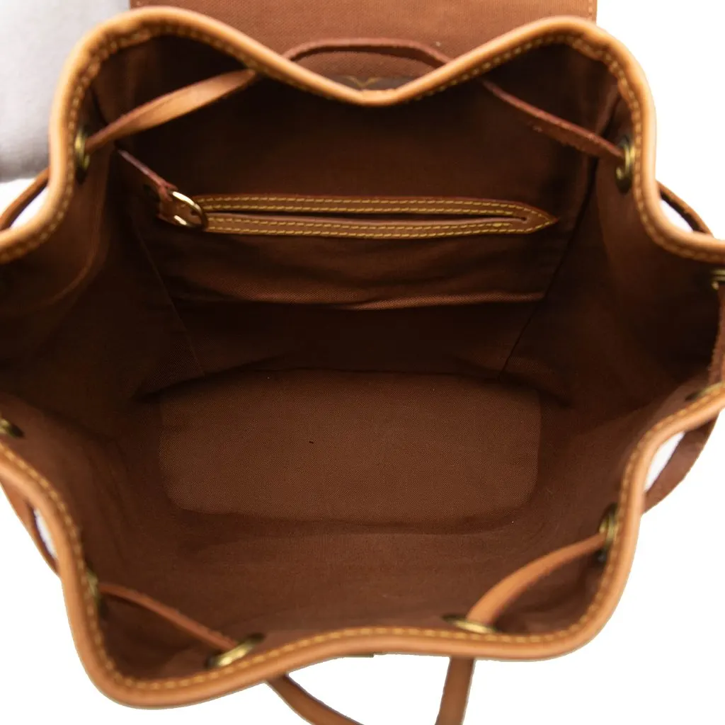 Louis Vuitton Monogram Montsouris MM Brown Canvas Good - Model View