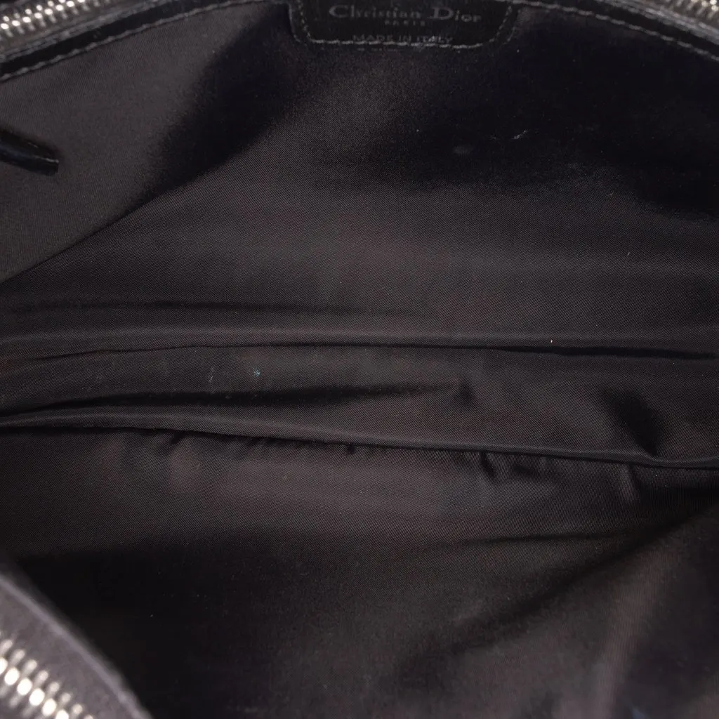 Dior Medium Satin Cannage Charming Lock Tote Black Good - Model View
