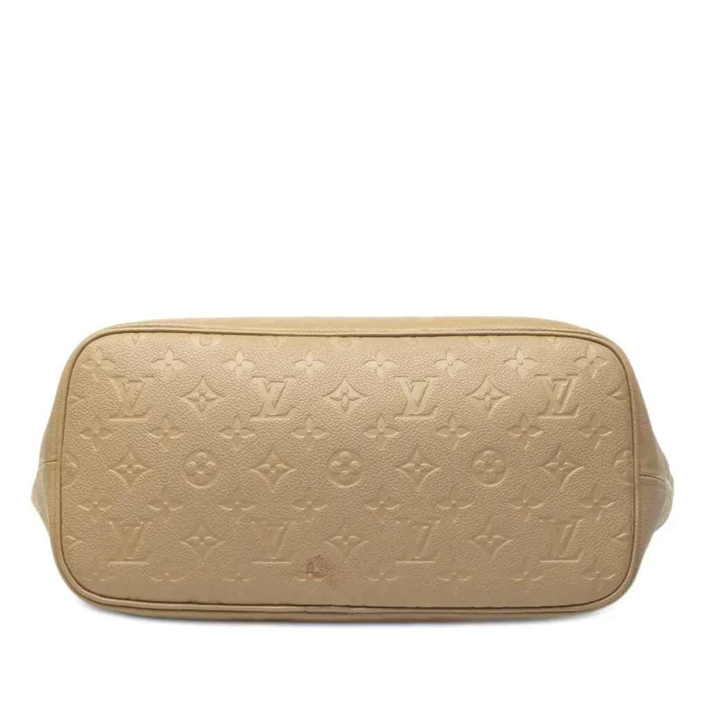 Louis Vuitton Monogram Giant Empreinte Neverfull MM Beige Leather Good - Inside View