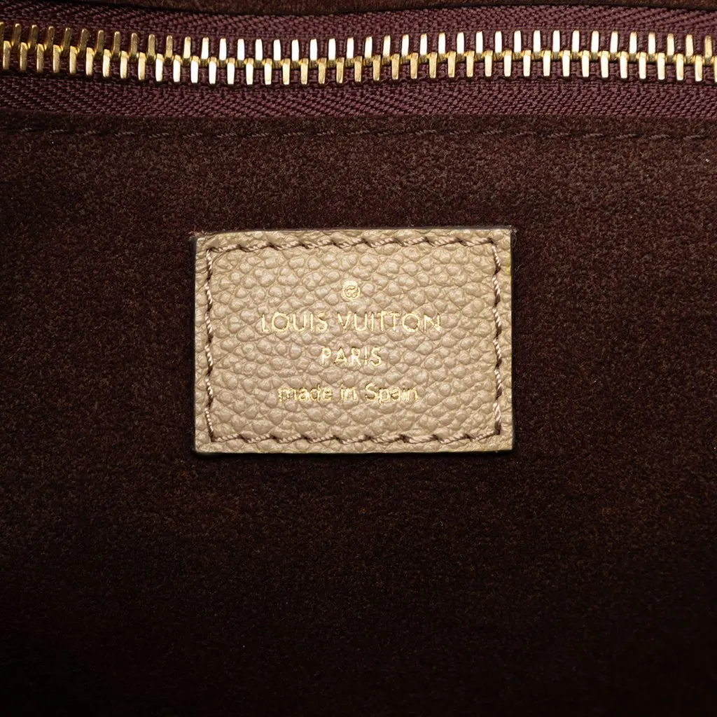 Louis Vuitton Monogram Giant Empreinte Neverfull MM Beige Leather Good - Box View