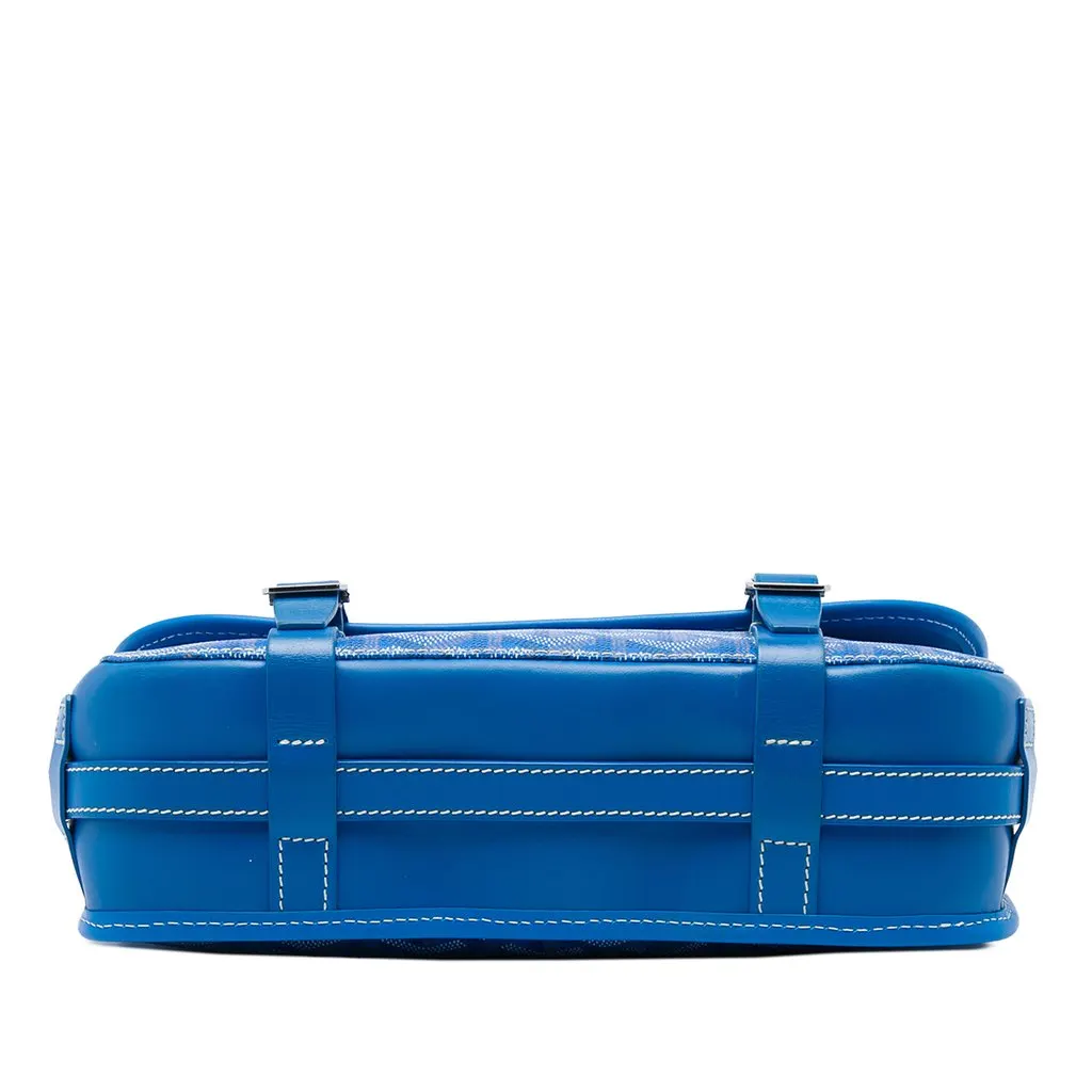 Goyard Goyardine Belvedere MM Blue Canvas Good - Inside View