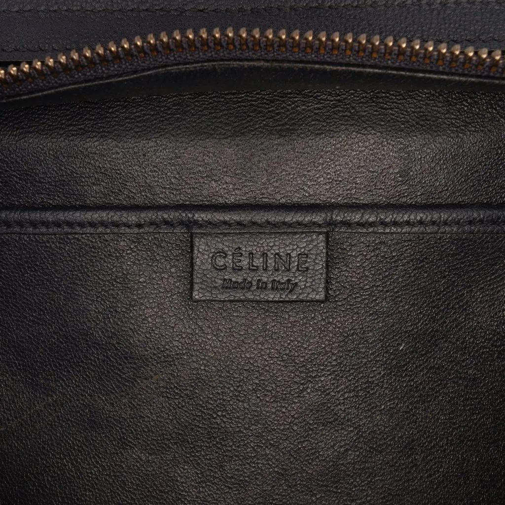 Celine Nano Tricolor Calfskin and Suede Luggage Tote Yellow Leather Very good - Box View