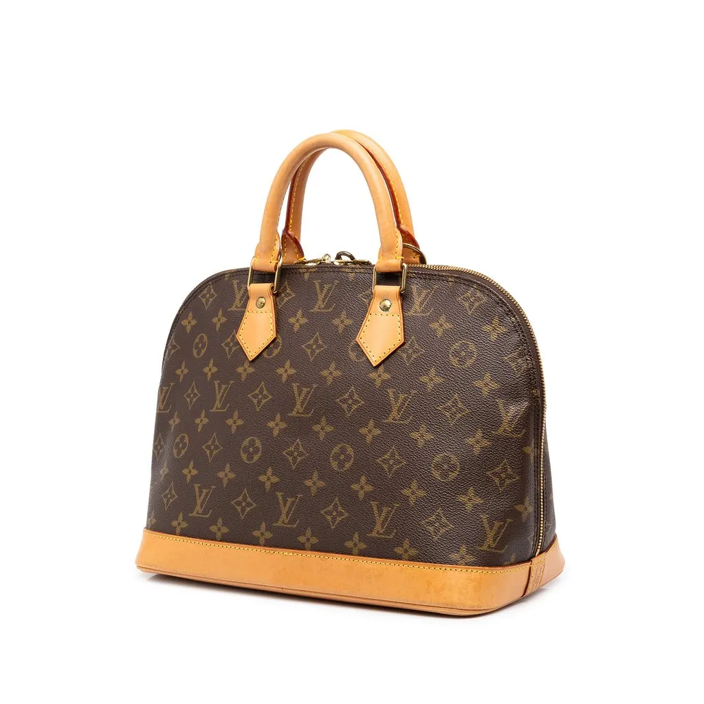 Louis Vuitton Monogram Alma PM Brown Canvas Very good - Back View