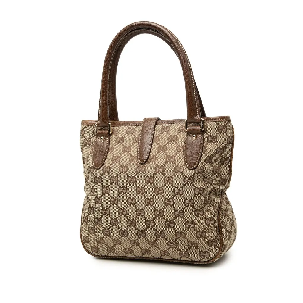 Gucci GG Canvas Jackie Tote Beige Very good - Back View