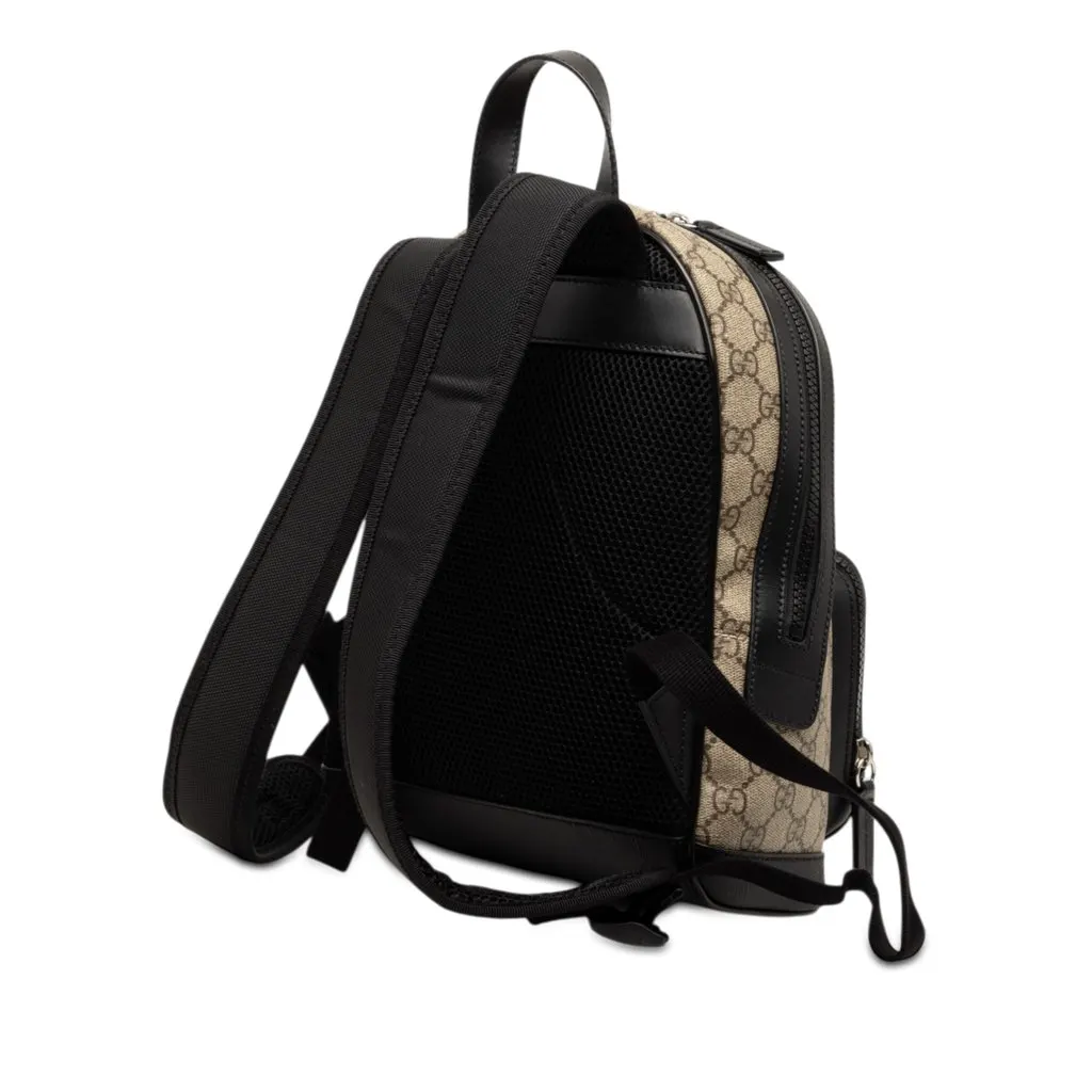 Gucci Small GG Supreme Eden Day Backpack Beige Canvas Very good - Back View