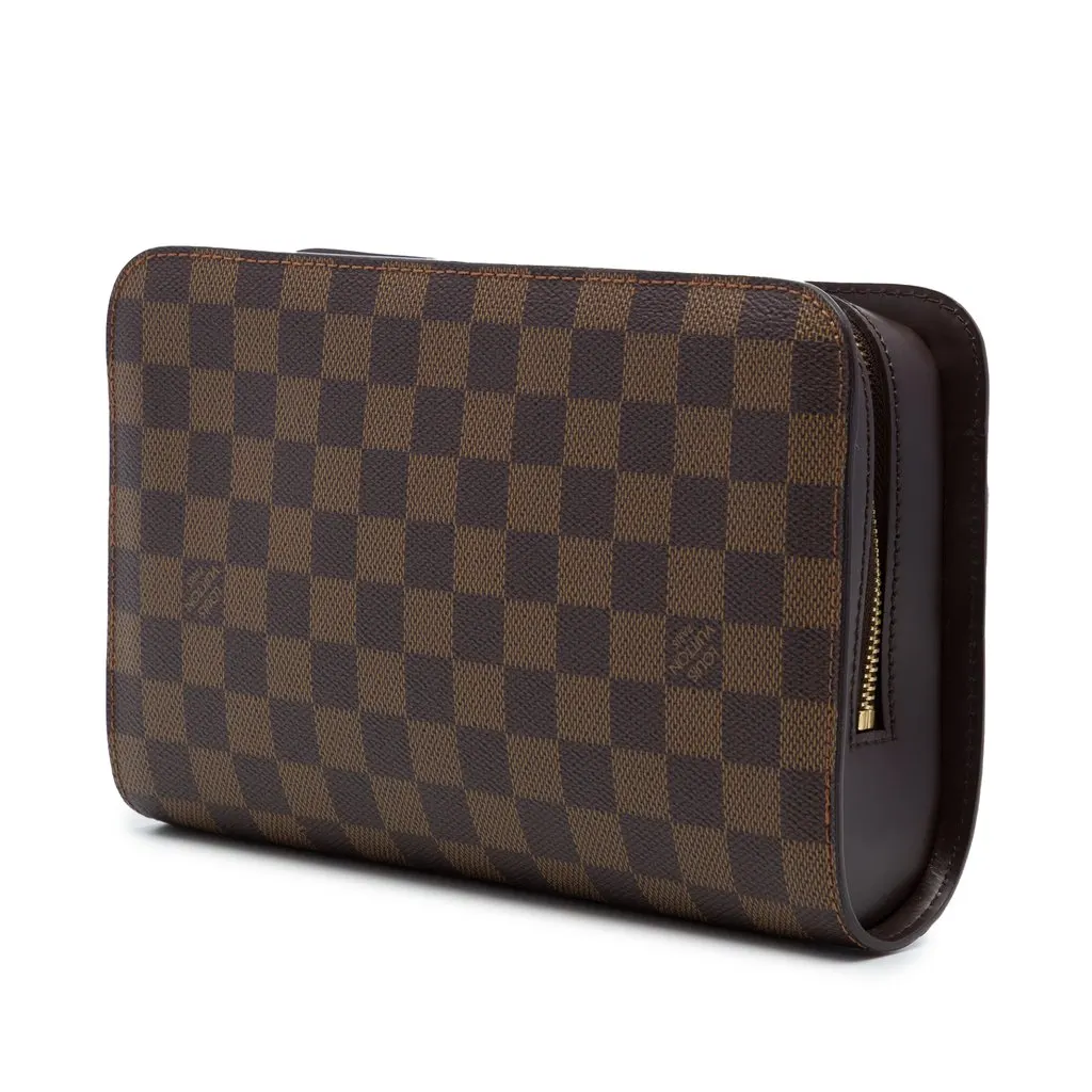 Louis Vuitton Damier Ebene Saint Louis Pochette Brown Canvas Very good - Back View