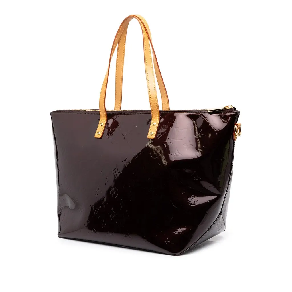 Louis Vuitton Monogram Vernis Bellevue GM Purple Leather Very good - Back View