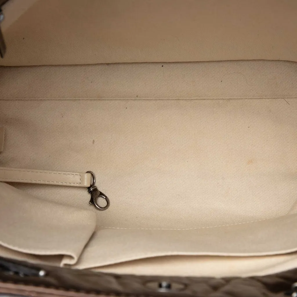 Chanel Quilted Metallic Aged Calfskin Reissue 2.55 Tote Brown Leather Very good - Model View