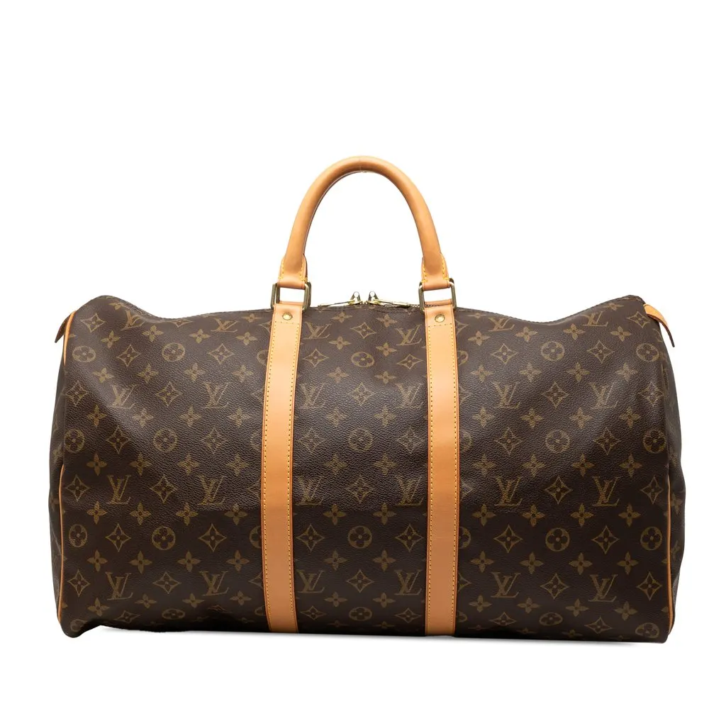 Louis Vuitton Monogram Keepall 50 Brown Very good - Front View