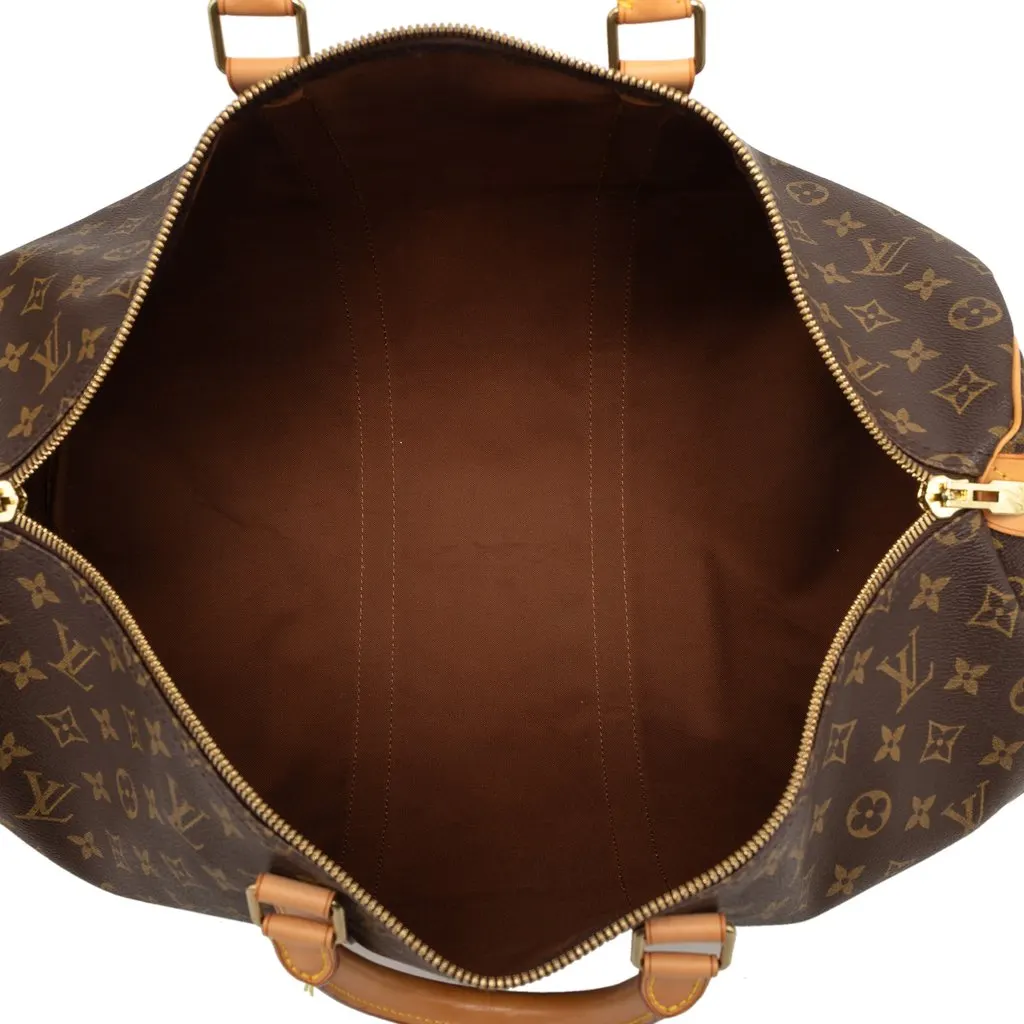 Louis Vuitton Monogram Keepall 50 Brown Very good - Model View