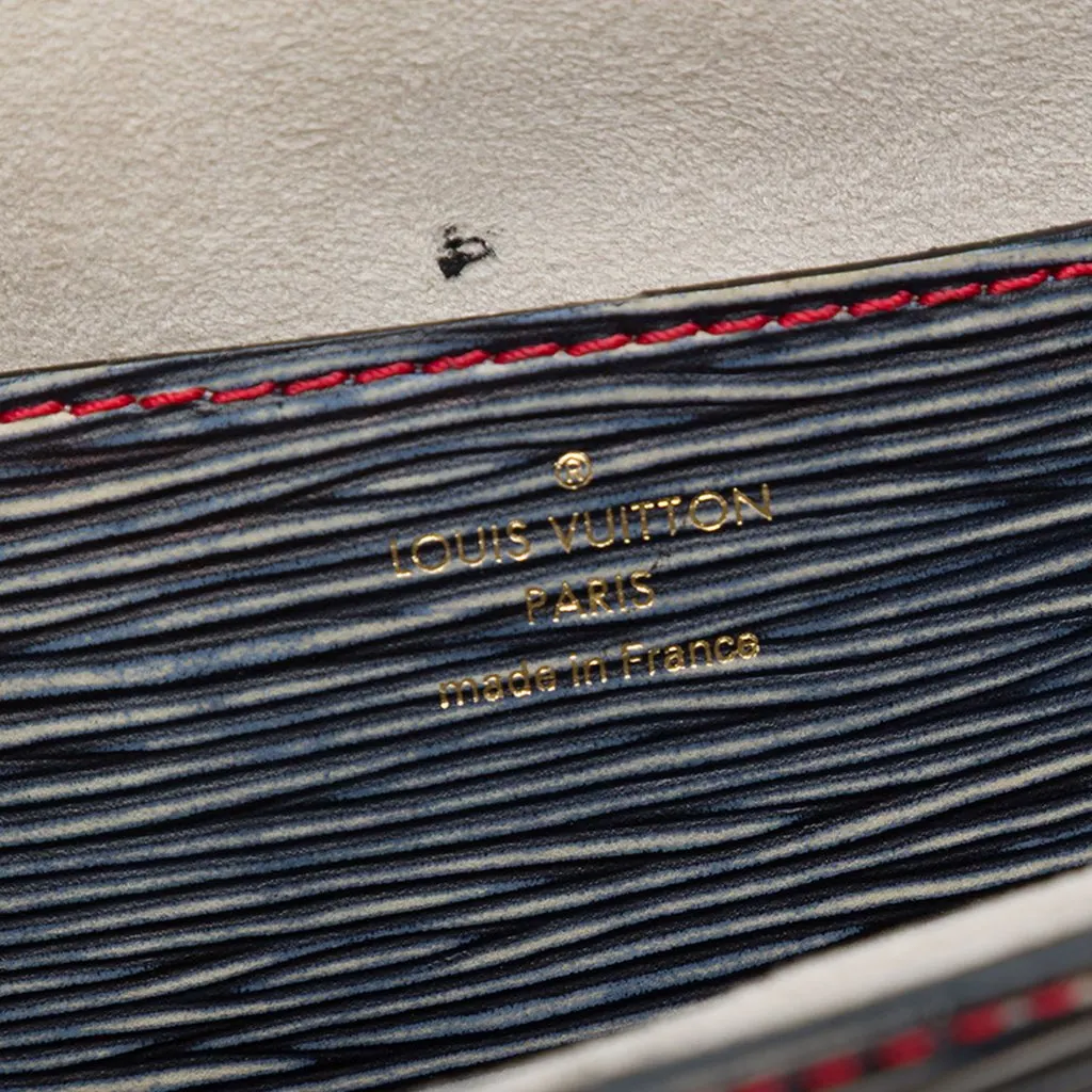 Louis Vuitton Epi Denim Twist MM Blue Leather Very good - Box View