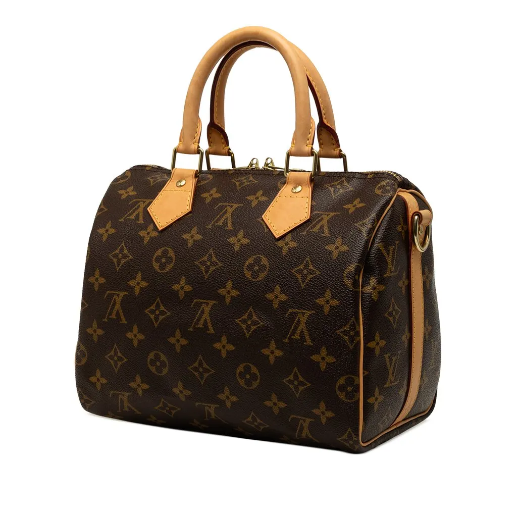 Louis Vuitton Monogram Speedy Bandouliere 25 Brown Very good - Back View