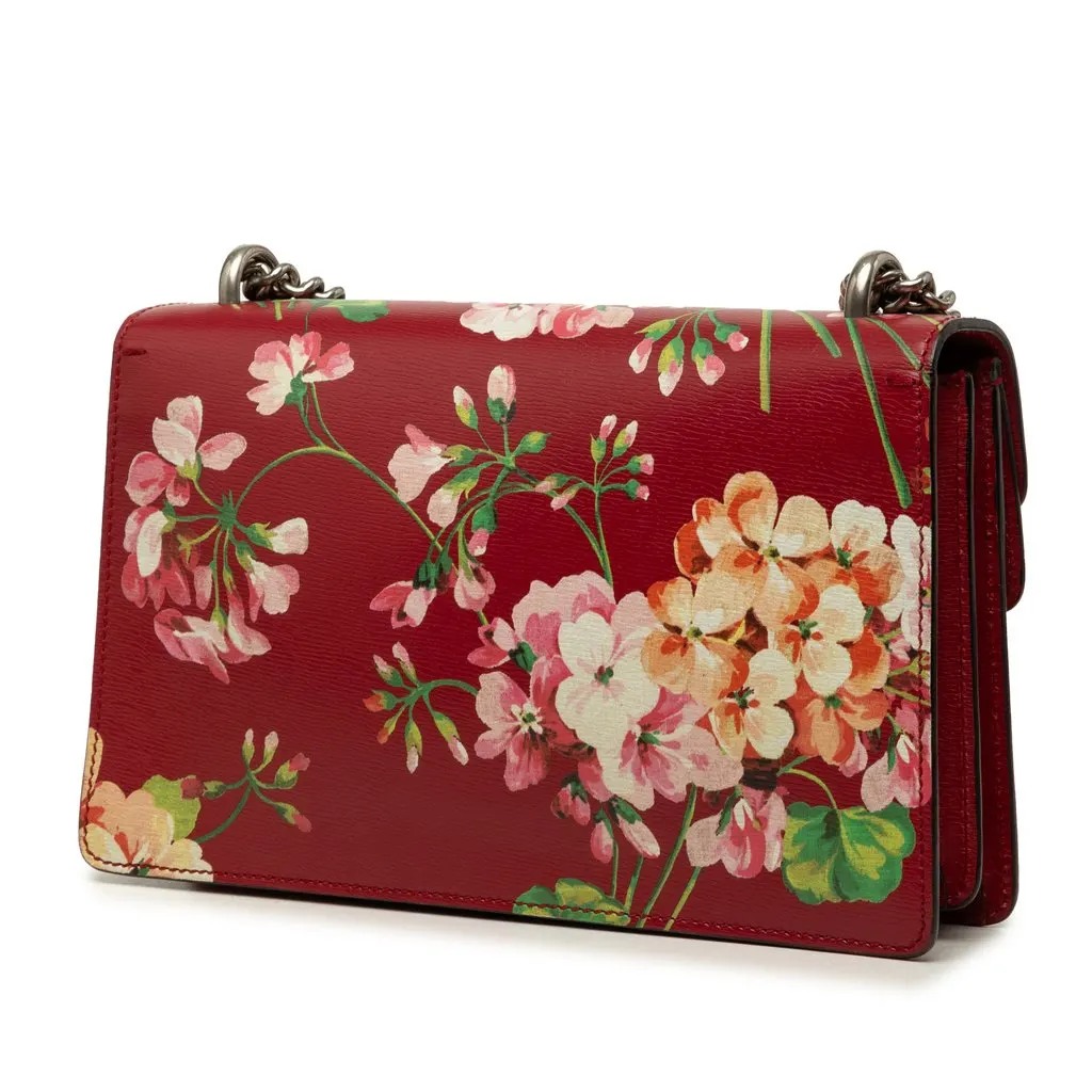Gucci Medium Calfskin Blooms Dionysus Shoulder Bag Red Leather Very good - Back View