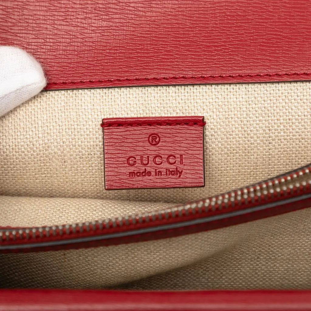 Gucci Medium Calfskin Blooms Dionysus Shoulder Bag Red Leather Very good - Box View