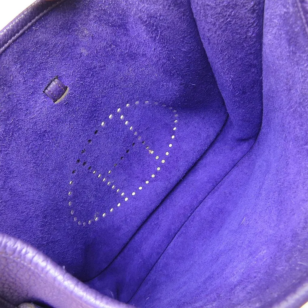 Hermès Clemence Evelyne III PM Purple Leather Very good - Inside View