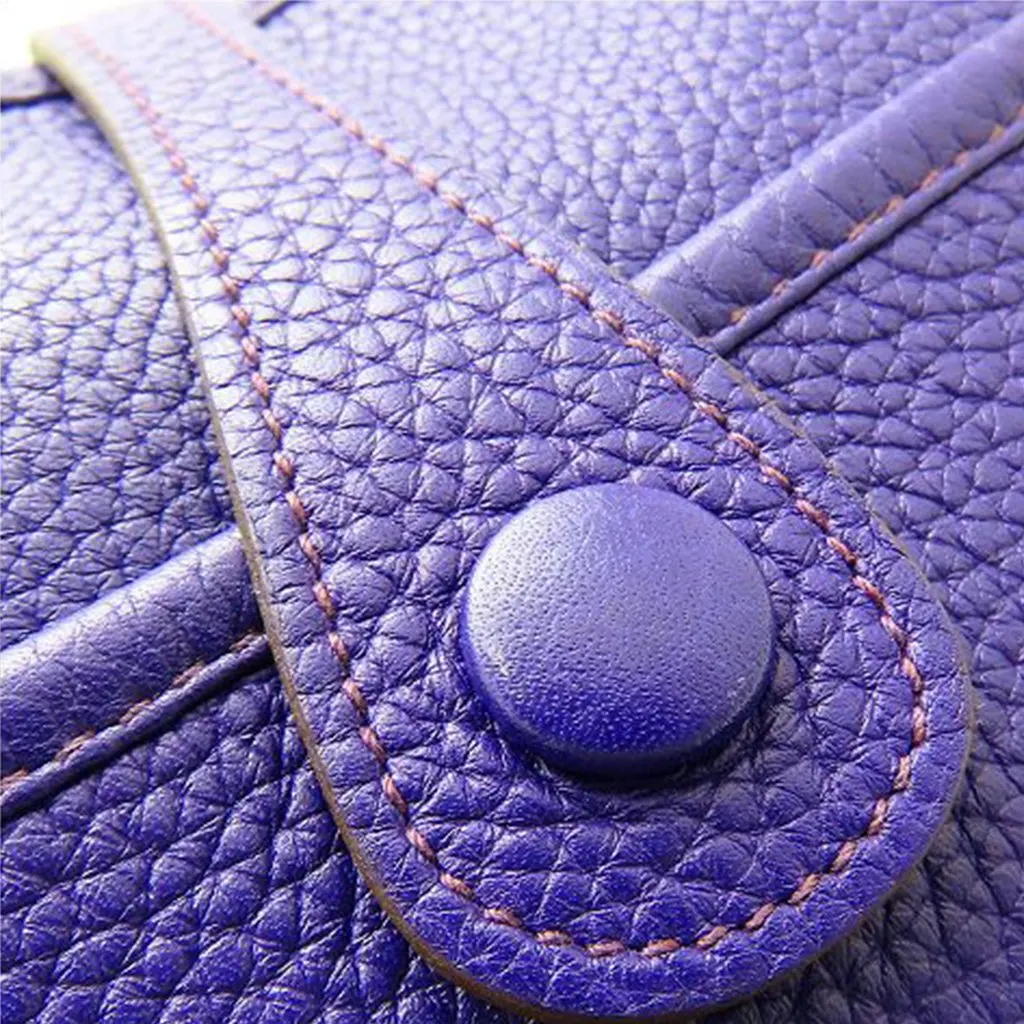 Hermès Clemence Evelyne III PM Purple Leather Very good - Box View