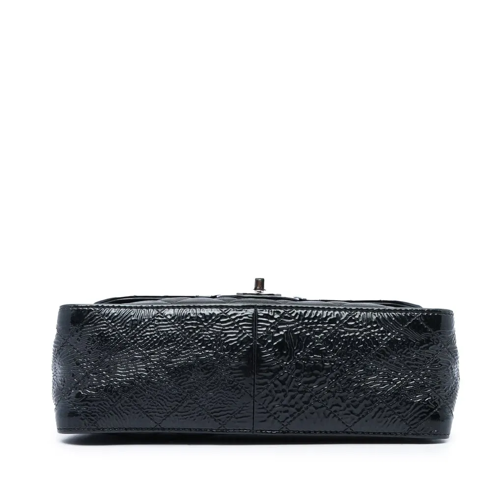 Chanel CC Quilted Lambskin and Patent Bijoux Chain Flap Black Leather Very good - Inside View