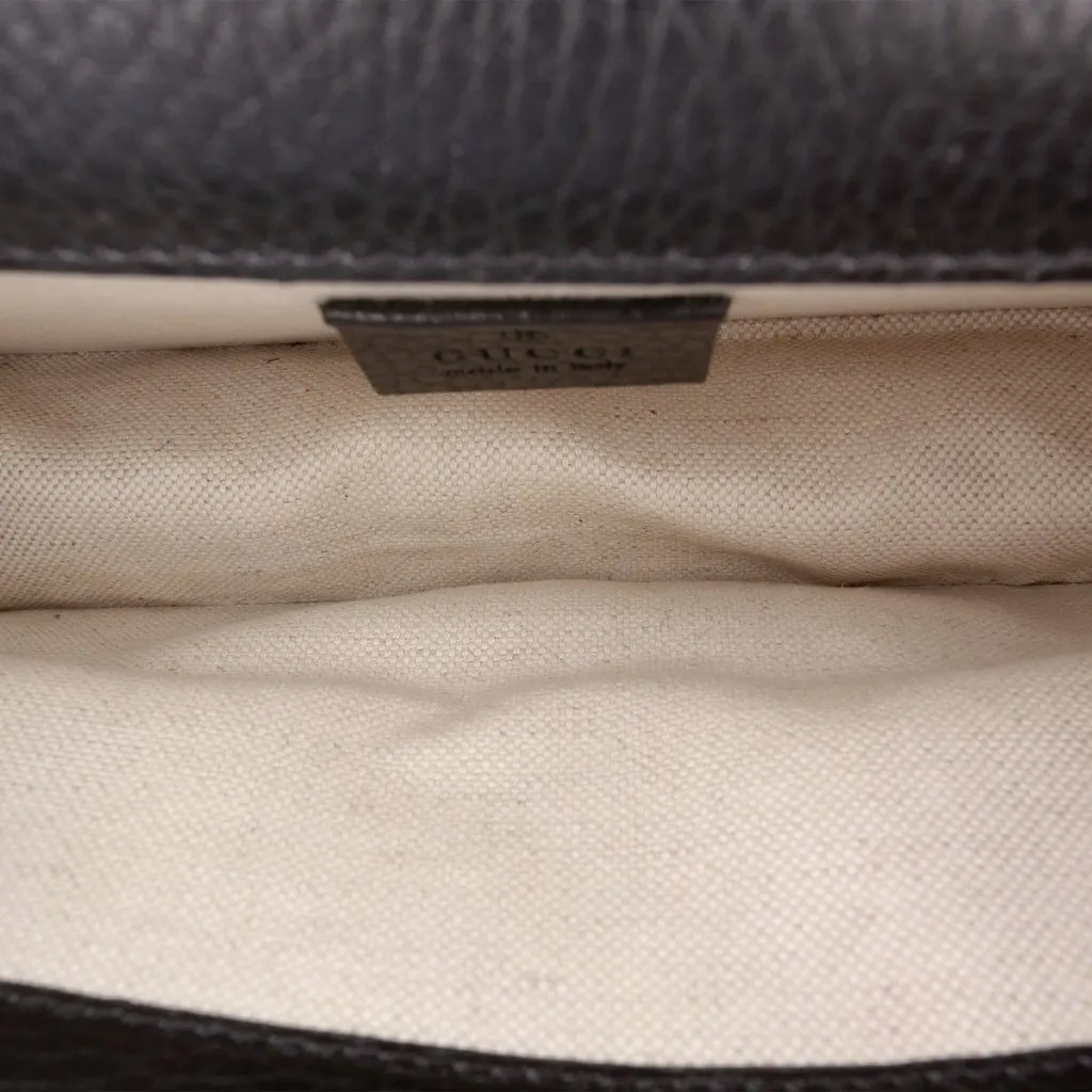 Gucci Medium Calfskin Dionysus Crossbody Black Leather Very good - Model View